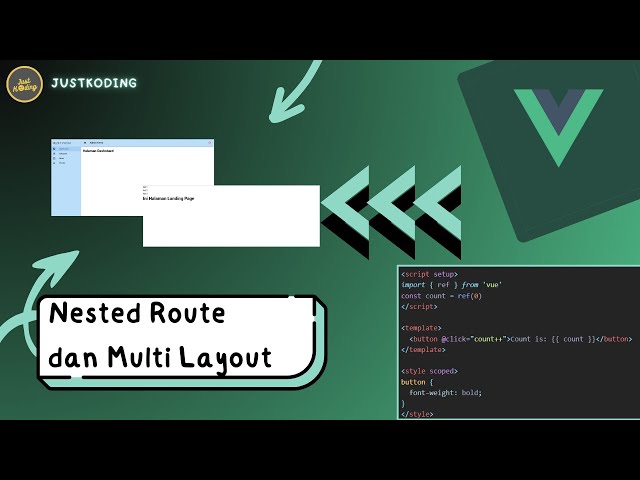 VUE 3 Untuk Pemula #19 | Nested Routes & Multiple Layout VUE Router