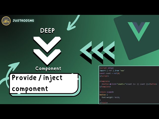 VUE 3 Untuk Pemula #14 | PROVIDE INJECT Component (Deep Component)